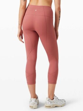 Lululemon /// Women’s Pace Rival High-Rise Crop 22" - Cherry Tint - Size 6